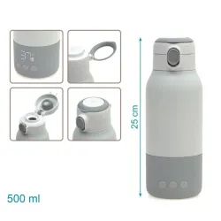 Kiokids Calentador y Hervidor digital portátil - 500ml