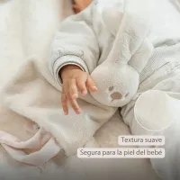 Nattou Doudou conejo Lapidou - 27 x 27 cm Sand
