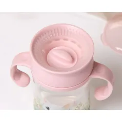 Kiokids Taza de aprendizaje con asas 330 ml Rosa
