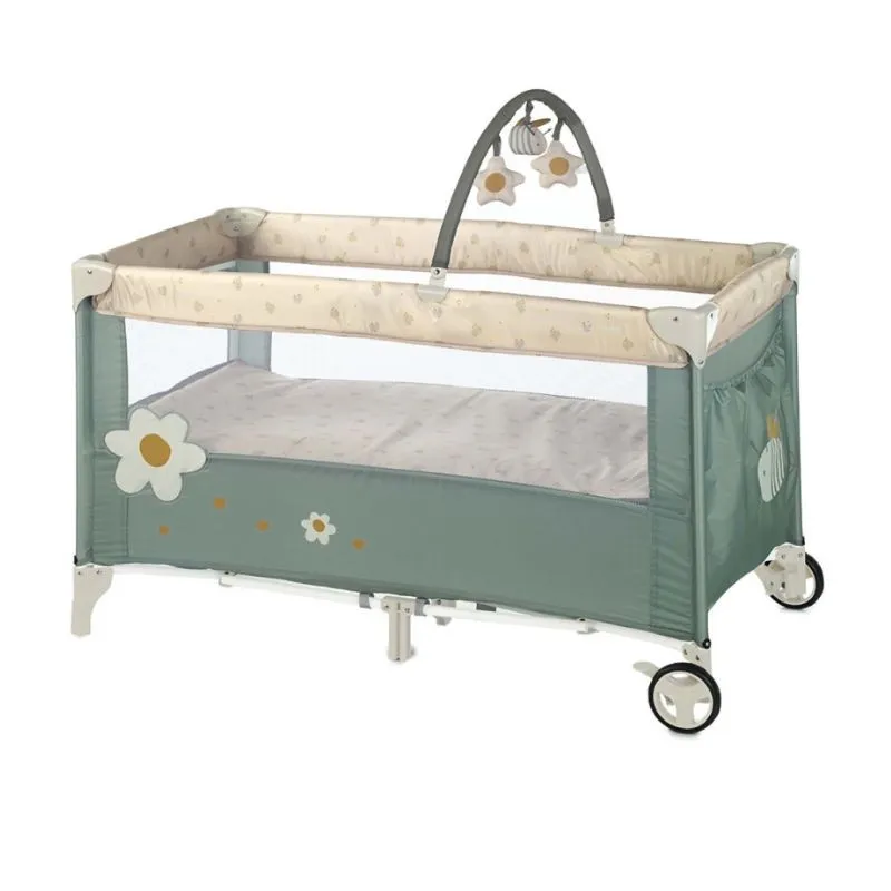 Jané Dúo Level Toys Cuna de Viaje 2 Alturas con Arco de Juegos