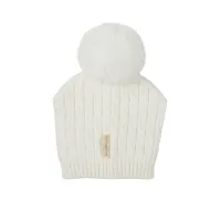 Bimbidreams Set Regalo Manta con gorrito de punto Blanco