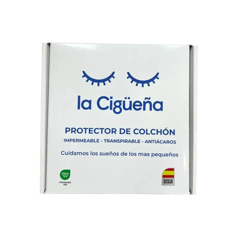 La Cigüeña Protector de Colchón Impermeable Tencel para Minicuna 50 × 80 cm