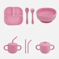 Nenina & Co Vajilla BLW de Silicona con Ventosas – 9 Piezas
