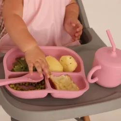 Nenina & Co Vajilla BLW de Silicona con Ventosas – 9 Piezas
