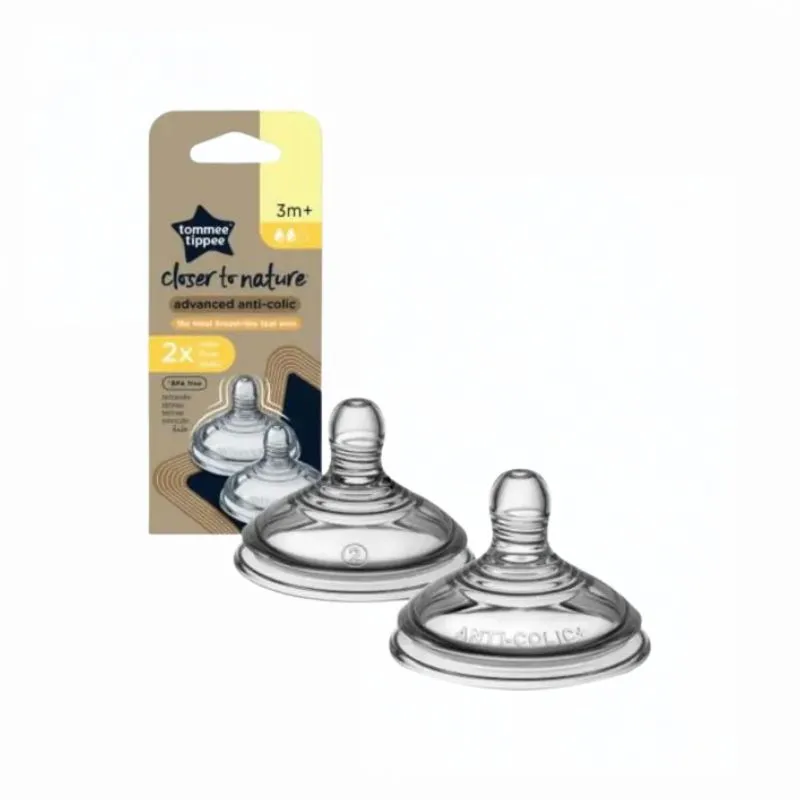 Tommee Tippee Tetinas Anticólico Avanzado de Flujo Medio 3m+ Pack de 2