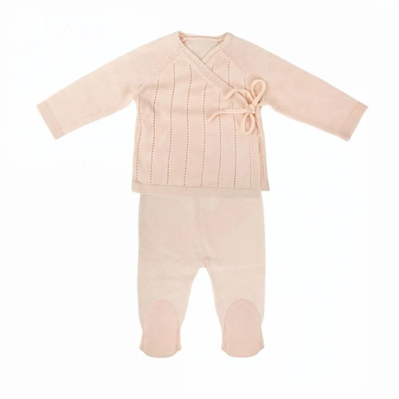 Bimbidreams Margot Conjunto Jubón y Polaina 0-1 meses Rosa