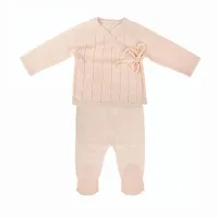 Bimbidreams Margot Conjunto Jubón y Polaina 0-1 meses Rosa