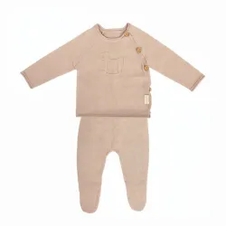 Bimbidreams Jules Conjunto Jubón y Polaina 0-1 meses Lino