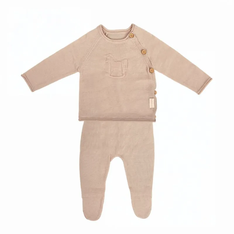 Bimbidreams Jules Conjunto Jubón y Polaina 0-1 meses Lino