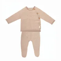 Bimbidreams Jules Conjunto Jubón y Polaina 0-1 meses Lino