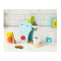 Cafetera de madera con accesorios Kiokids