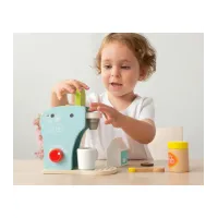 Cafetera de madera con accesorios Kiokids
