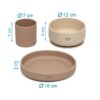 Kiokids Set de vajilla silicona 3 piezas - Imagen 3
