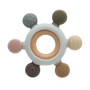 Kiokids Mordedor Silicona y Madera Esrella