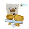 Set vajilla silicona Mamimuac Mostaza