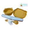 Set vajilla silicona Mamimuac Mostaza
