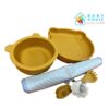 Set vajilla silicona Mamimuac Mostaza