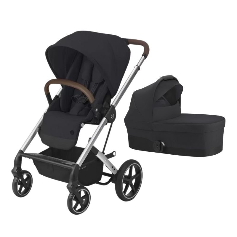 Cochecito Dúo Cybex Balios S Lux Silver Deep Black