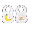 Babero Kiokids set 2 unidades Gris