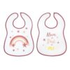 Babero Kiokids set 2 unidades Rosa
