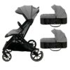 Carro gemelar Casualplay Tour Twin Max 2024 Clear Grey