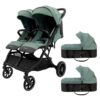 Carro gemelar Casualplay Tour Twin Max 2024 Green Sea