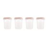 Set de 4 herméticos 250ml Hermisized Miniland Rosa