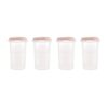 Set de 4 herméticos 330ml Hermisized Miniland Rosa