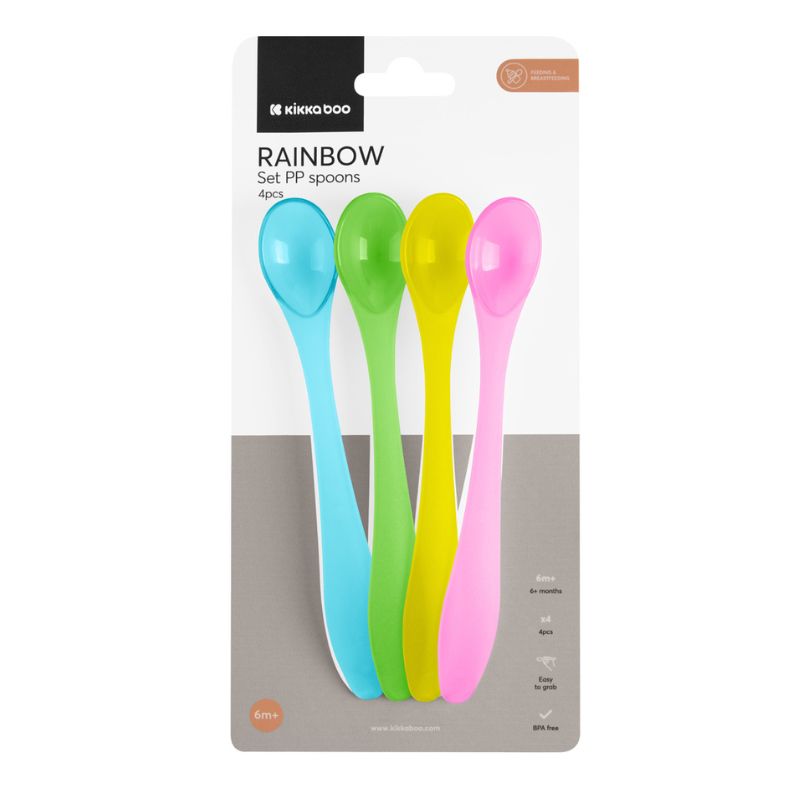 Kikka Boo Juego De Cucharas Pp 4 Uds Rainbow.12