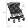 Silla de Paseo Gemelar Inglesina Twin Sketch Grey