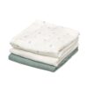 Kiokids Pack 3 Muselinas Bambú 70 x 70 cm Menta