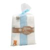 Pack 3 Muselinas Bambú 70X70cm Kiokids Animalitos Azul