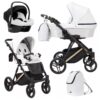 Kunert Lazzio Premium Cochecito tres piezas Chasis Oro - Imagen 6