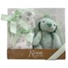 Manta con peluche Kiokids Conejo Menta