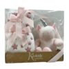 Manta con peluche Kiokids Unicornio Rosa
