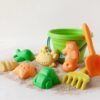 Kiokids Cubo de playa con 8 piezas