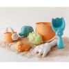 Kiokids Cubo de playa con 8 piezas Animales