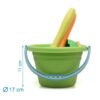 Kiokids Cubo de playa con 8 piezas
