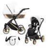 Kunert Cochecito Dúo Ivento Glam IVE-16 White Pearl
