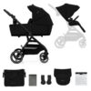 Kinderkraft Yoxi Cochecito Dúo Pure Black