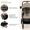 Kinderkraft Yoxi Cochecito Dúo Sand Beige