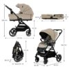 Kinderkraft Yoxi Cochecito Dúo Sand Beige