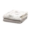 Set de 2 muselinas Bamboo Kiokids Gris