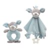Kiokids Set Doudou y Sonajero Perrito azul