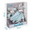 Kiokids Set Doudou y Sonajero Perrito azul