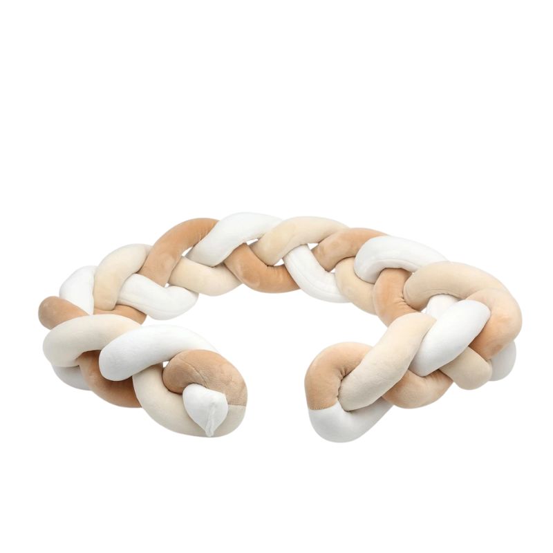 Kiokids Trenza protector cuna 150 cm Beige