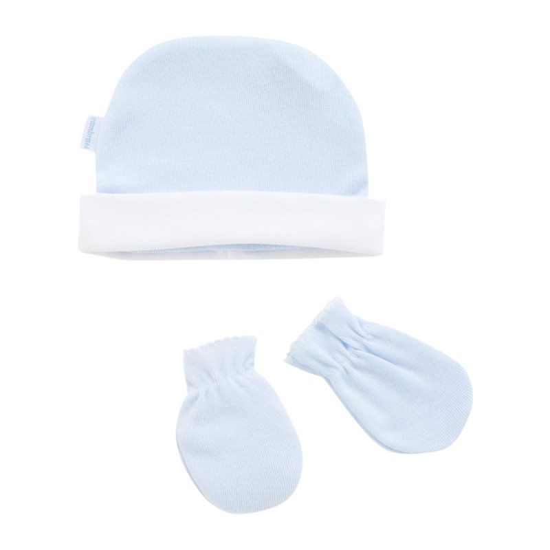 Cambrass Juego de gorro y manoplas AZUL