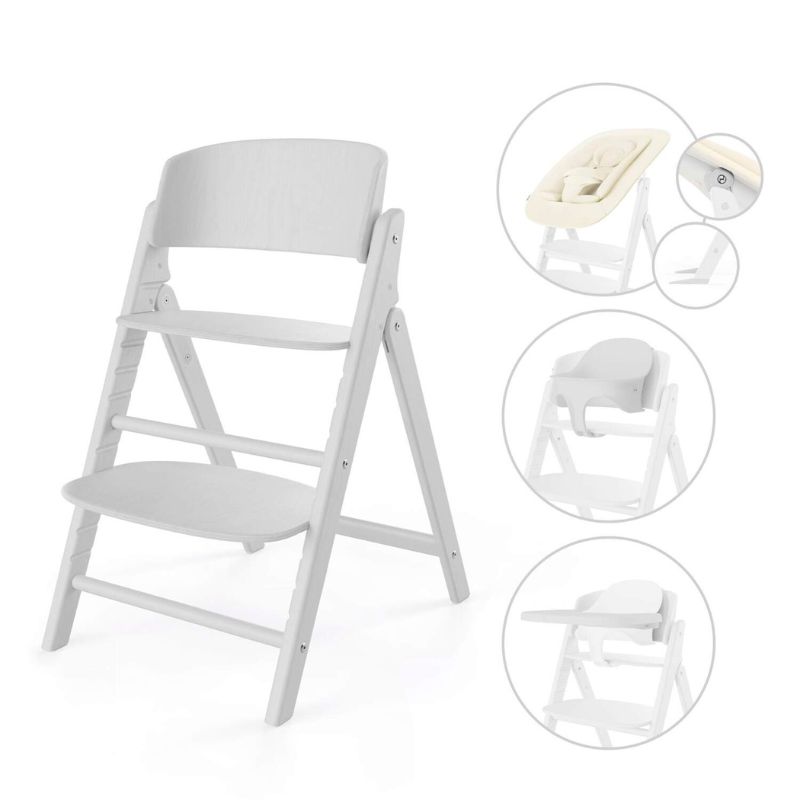 Cybex Silla Trona Click & Fold 4-in-1 All White