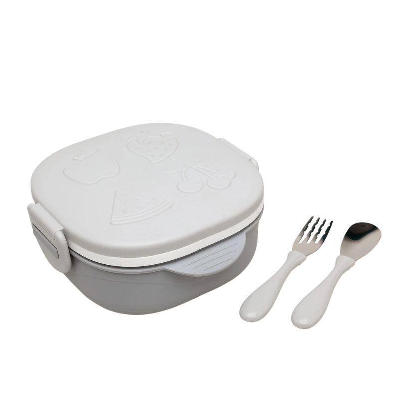 Kiokids Caja almuerzo cuadrado acero inoxidable