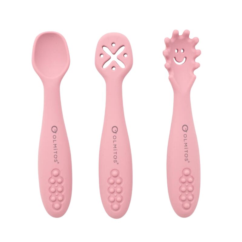 Olmitos Set cubiertos de aprendizaje Rosa